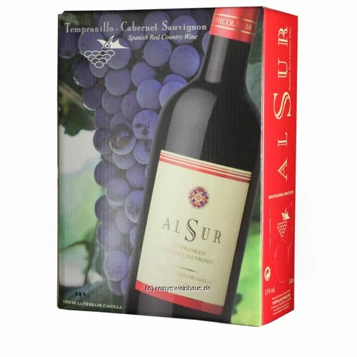 Al Sur Tempranillo/Cabernet Sauvignon Bag In Box 3 Al Sur Tempranillo/Cabernet Sauvignon Bag In Box