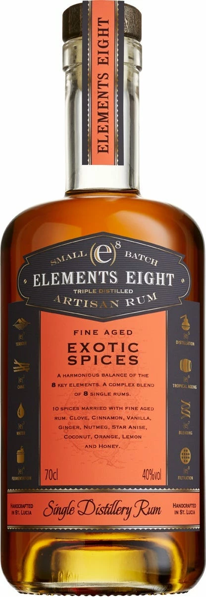 Elements Eight Fine Aged Exotic Spices Rum 3 Elements Eight Fine Aged Exotic Spices Rum